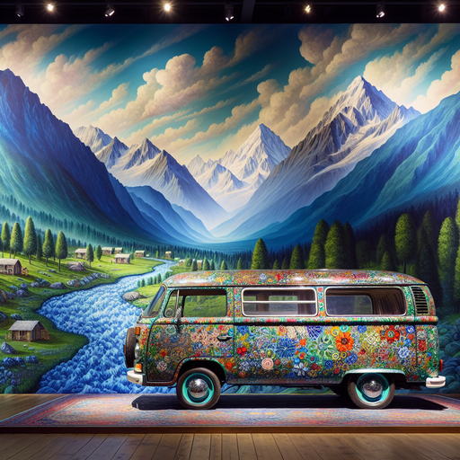 Retro Adventure Van Paint By Diamonds