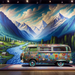 Retro Adventure Van Paint By Diamonds