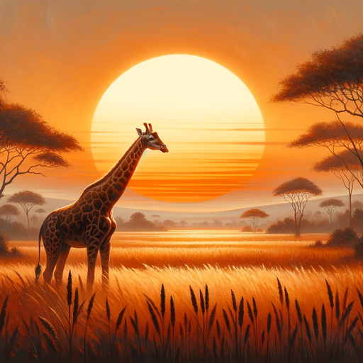 Giraffe's Gentle Gaze Paint By Diamond