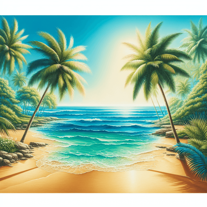 Exotic Island Retreat Diamonded Painting Kits