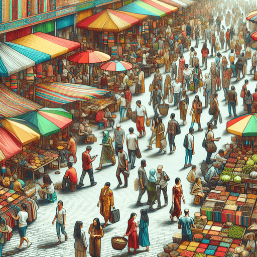 Vibrant Asian Market Paint By Diamonds
