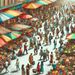 Vibrant Asian Market Paint By Diamonds