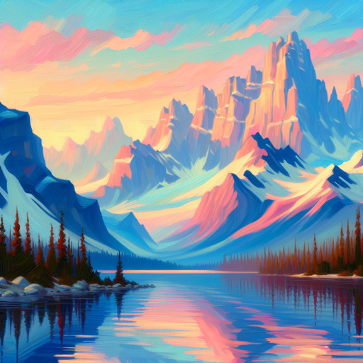 Serene Mountain Dawn Paint By Diamond