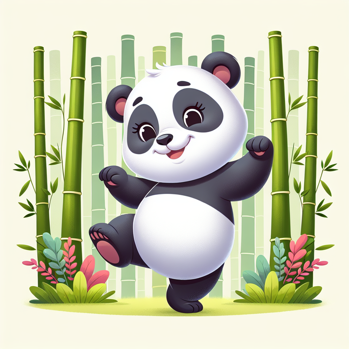 Dancing Panda Diamond Painting