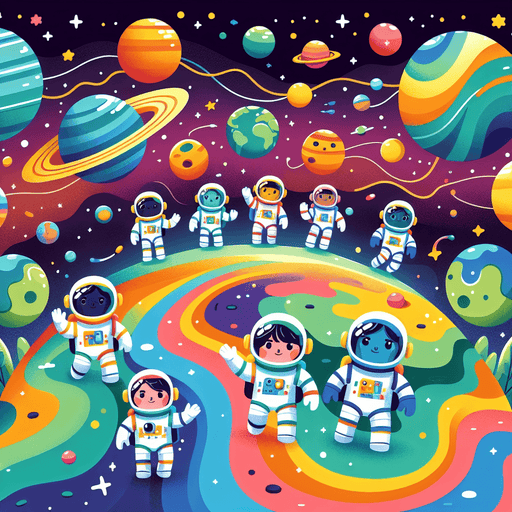 Outer Space Discovery Painting By Diamonds Kit