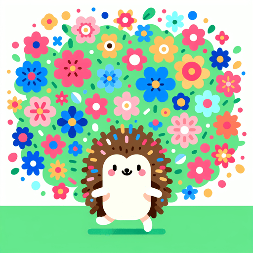 Giggling Hedgehog Diamond Painting