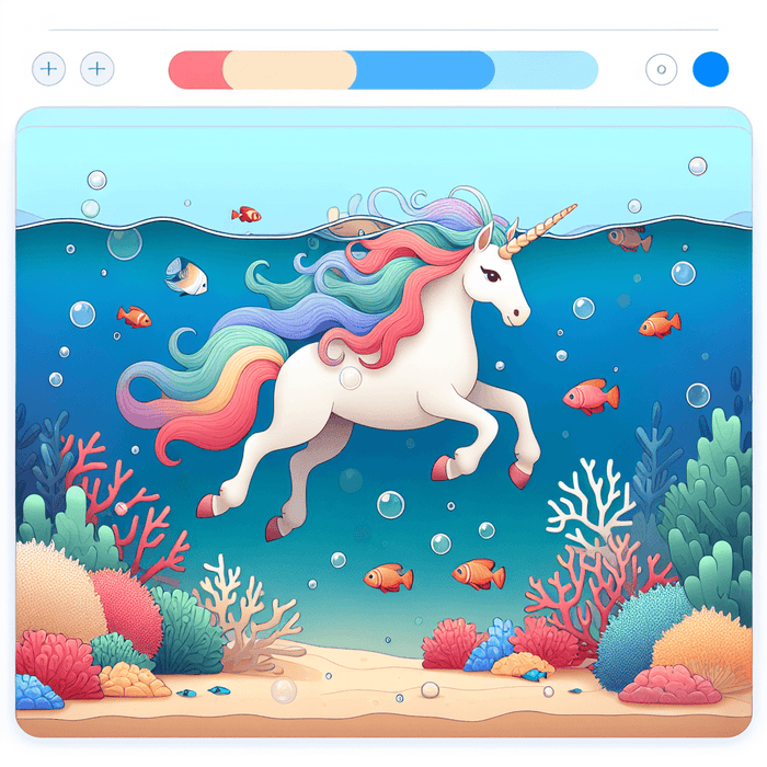 Undersea Unicorn Surprise Diamonded Painting Kits