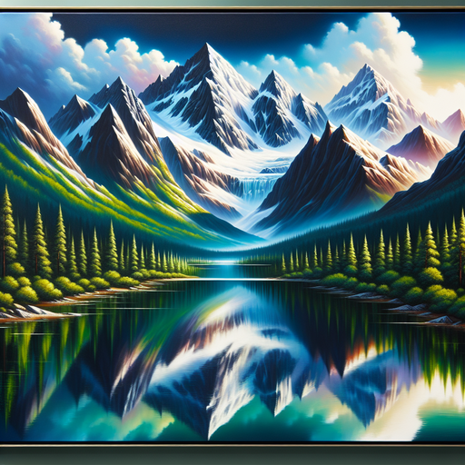 Stunning Mountain Reflections Diamond Painting