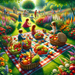 Cheerful Garden Picnic Diamond Painting