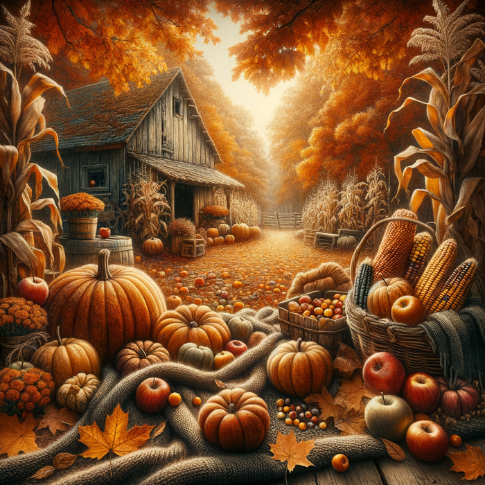 Autumnal Harvest Paint By Color