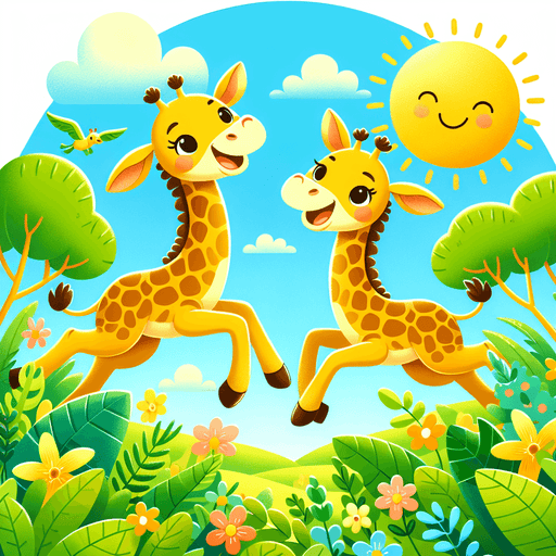 Giggle With Giraffes Paint By Color