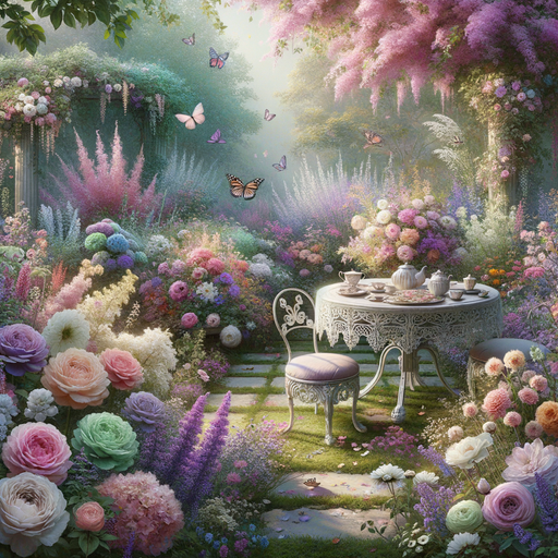 Charming Garden Tea DIY Paint By Diamonds