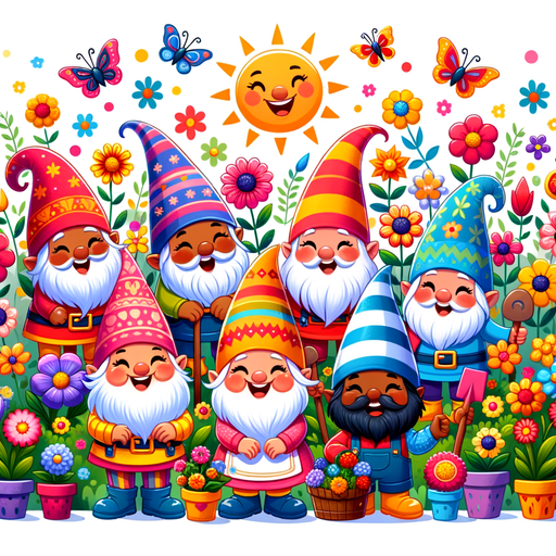 Magical Garden Gnomes Diamond Painting