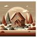 Cozy Cottage In Woods Paint By Diamonds Art