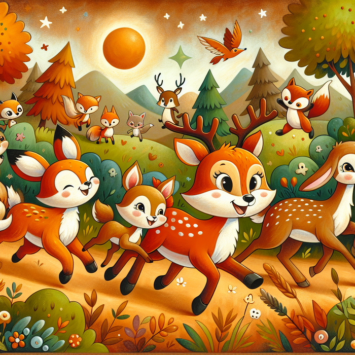 Whimsical Wildlife Parade Diamond Painting