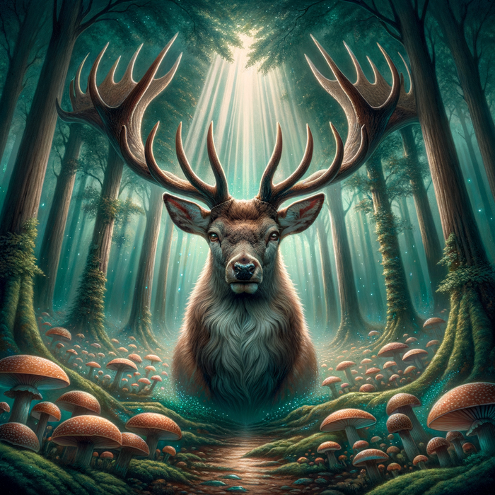 Mystical Forest Stag 5D DIY Paint By Diamond Kit