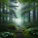 Misty Forest Path Diamonded Painting Kits