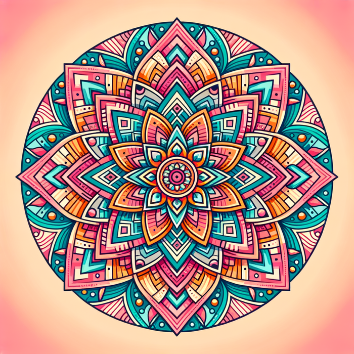 Colorful Mandala Harmony Paint By Diamonds Kits