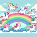 Riding Unicorns Paint By Color