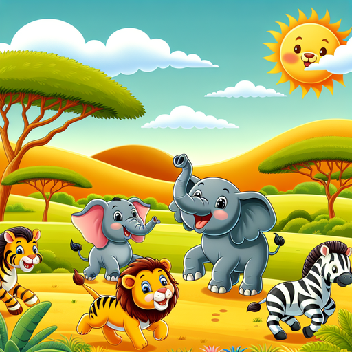 Sunny Savannah Adventure Painting Diamond Kit