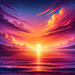 Sunset Over The Horizon Diamond Painting