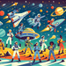 Space Rangers Paint By Color