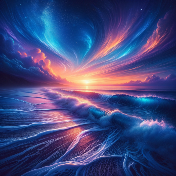 Mystical Ocean Waves Paint By Color