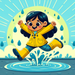Sunny Raincoat Diamond Painting