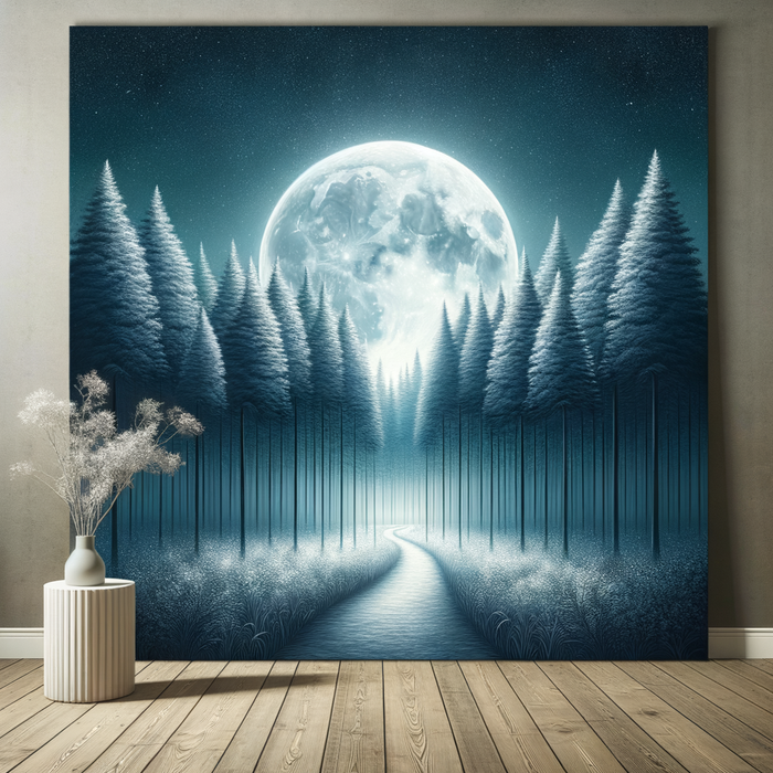 Dreamy Moonlit Pathway Paint By Diamonds Art