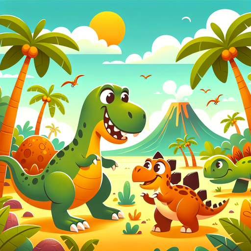 Dino Adventure Friends Paint By Diamonds