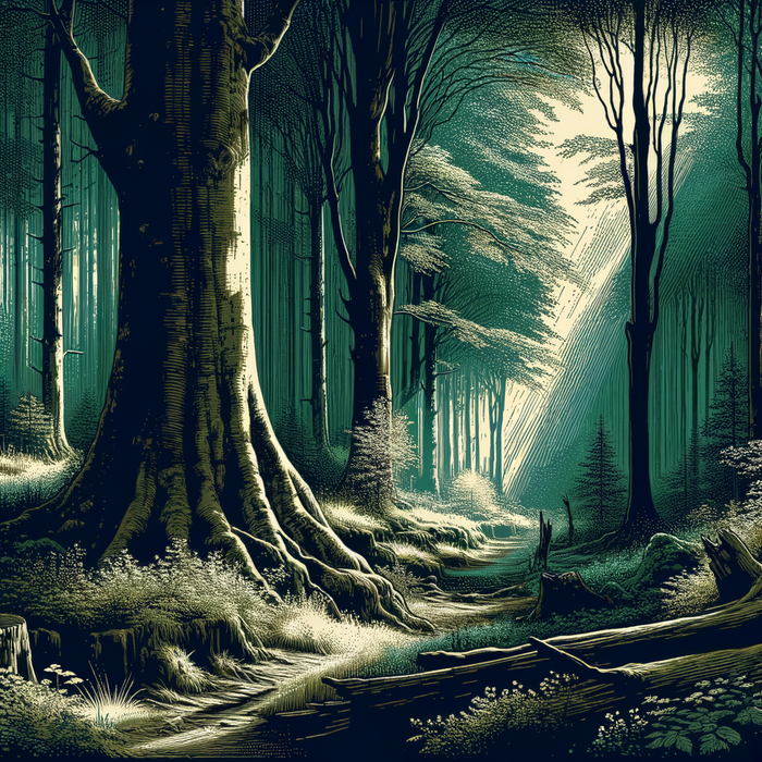 Ancient Forest Mystique Paint By Color