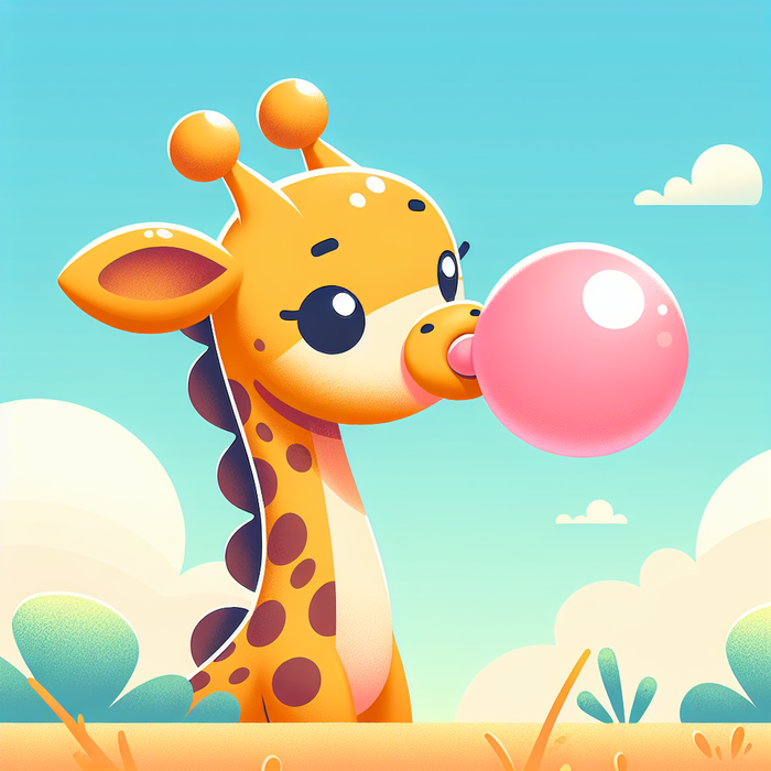 Bubblegum Giraffe Giggles DIY Paint By Diamonds