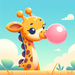Bubblegum Giraffe Giggles DIY Paint By Diamonds