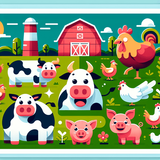 Funky Farmyard Friends Diamonded Painting Kits