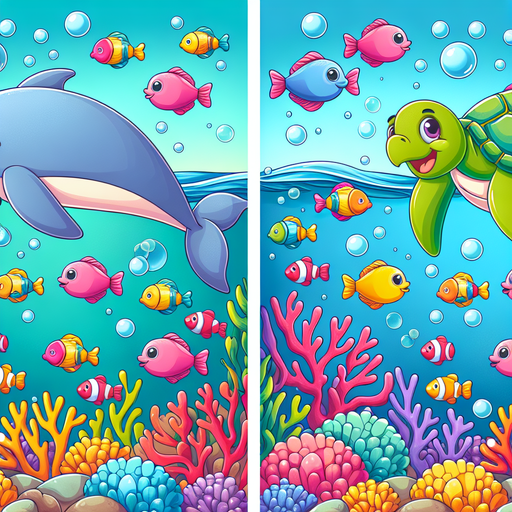 Undersea Animal Party Paint By Diamond