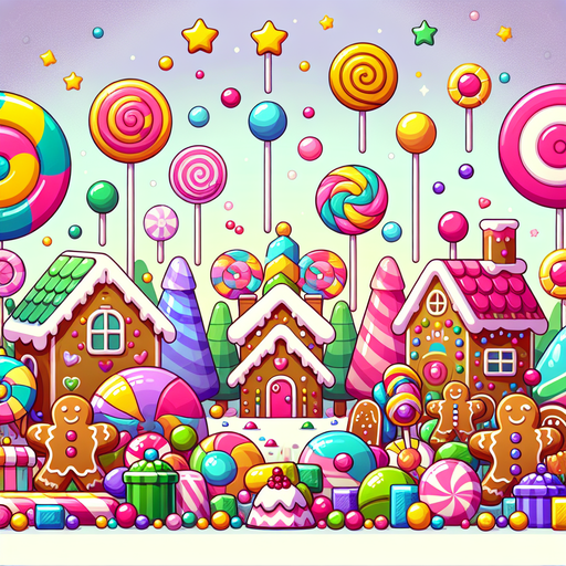 Sweet Candy Land Adventure Paint By Color