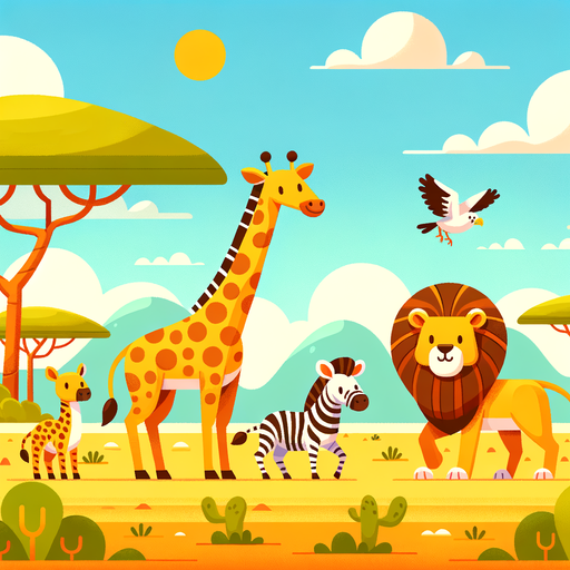 Safari In Africa Paint By Color