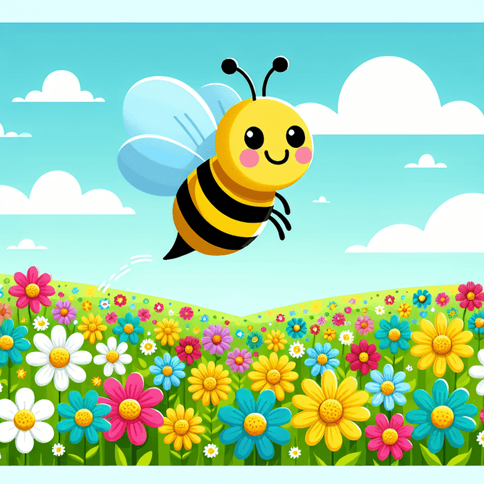 Happy Honey Bee Painting By Diamonds Kit