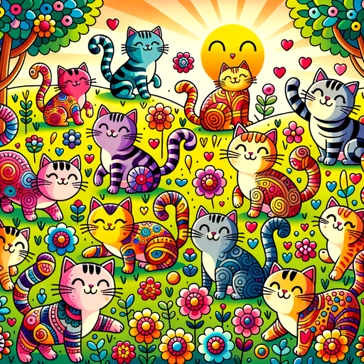 Funky Feline Friends Diamond Painting