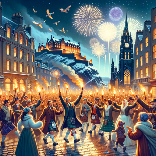 Hogmanay Festival - Edinburgh Painting By Diamonds Kit