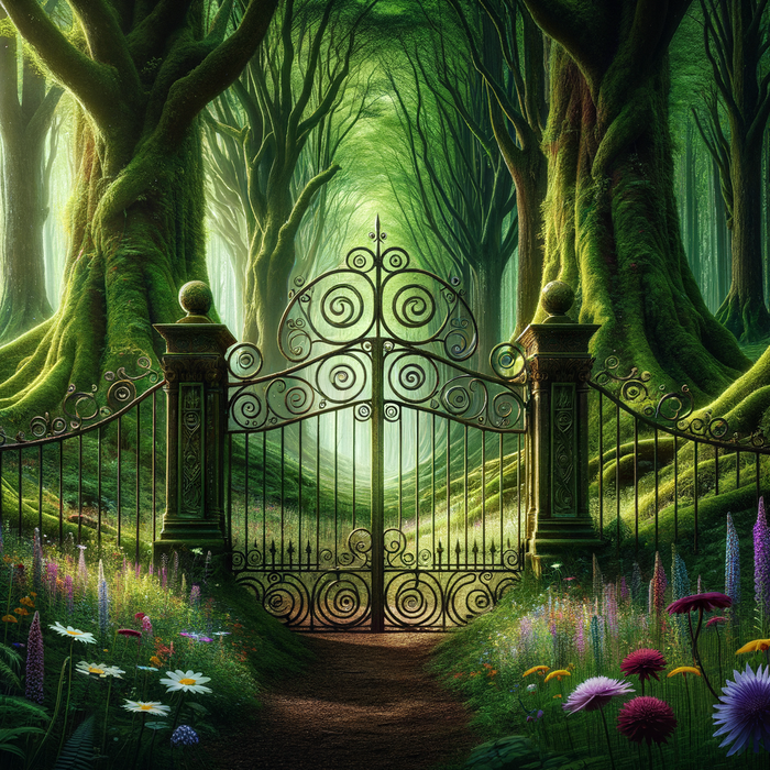 Enchanted Forest Gateway 5D DIY Paint By Diamond Kit