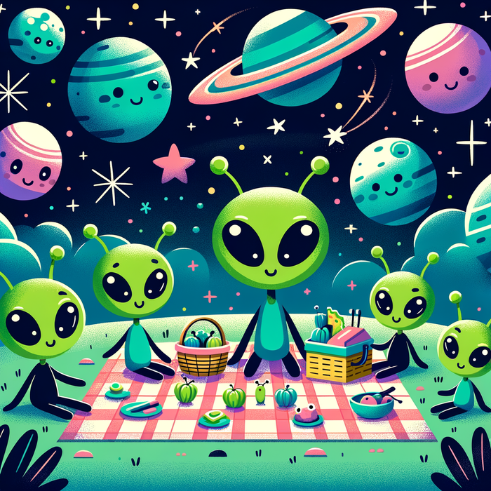 Galactic Adventures With Aliens Paint By Diamonds Kits