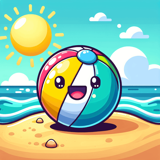 Sunny Beach Ball Diamonded Painting Kits