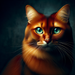 Majestic Red Feline Paint By Diamonds Kits