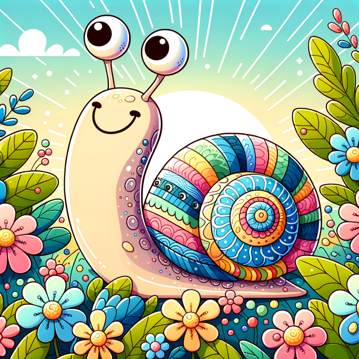 Cheery Garden Snail Paint By Color