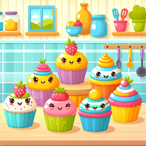 Colorful Cupcakes Paint By Color