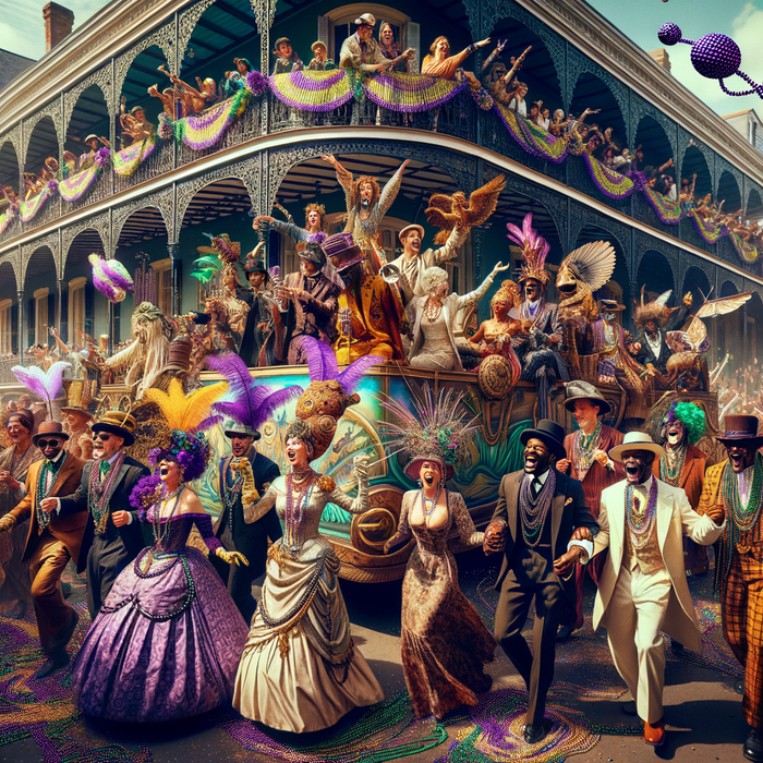 Mardi Gras - New Orleans, USA Painting By Diamonds Kit