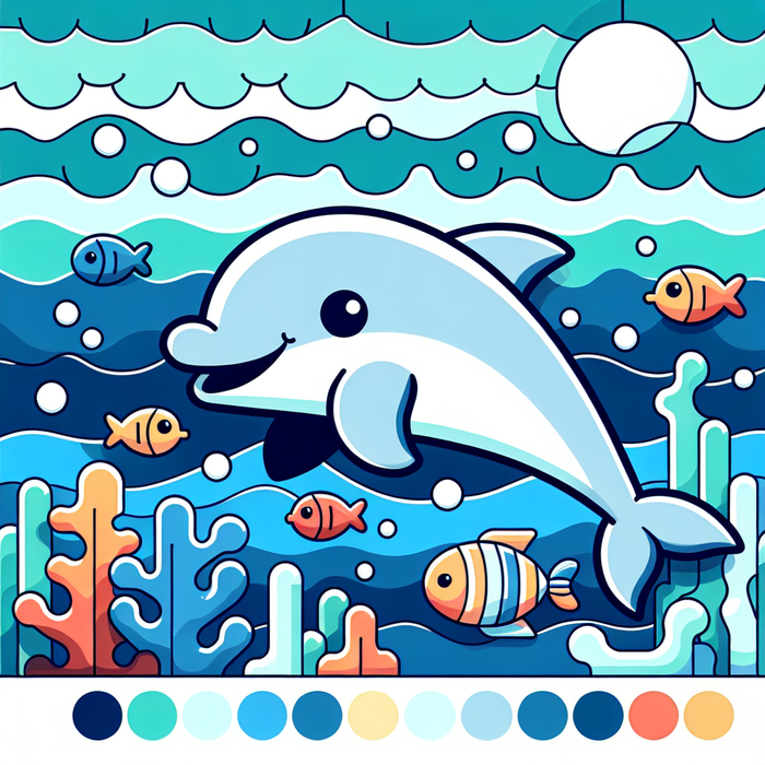 Clever Dolphin's Ocean Quest Diamond Painting