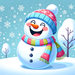 Jolly Snowman Paint By Diamonds Kits