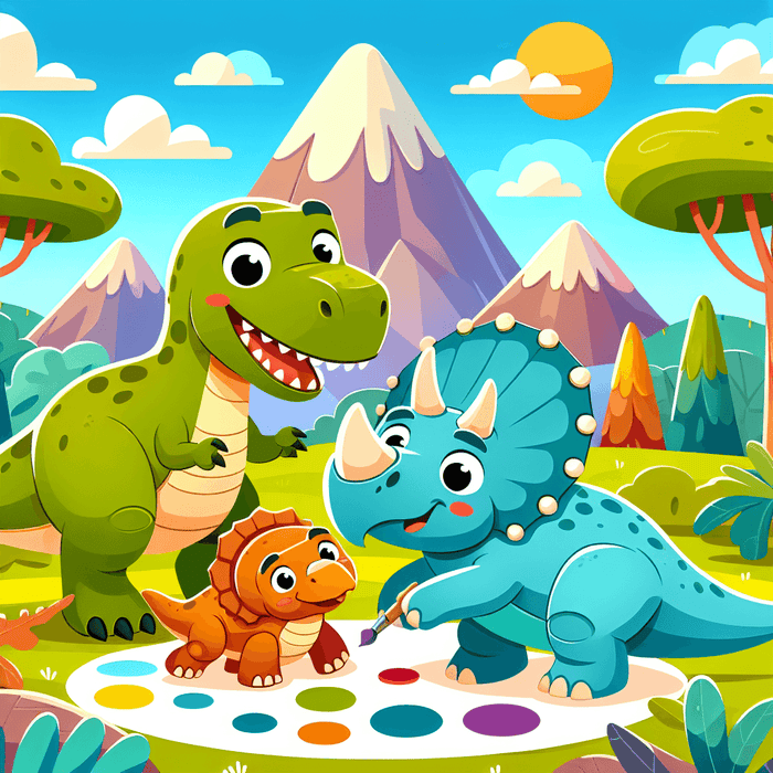 Daring Dino Adventure Paint By Diamonds Kits